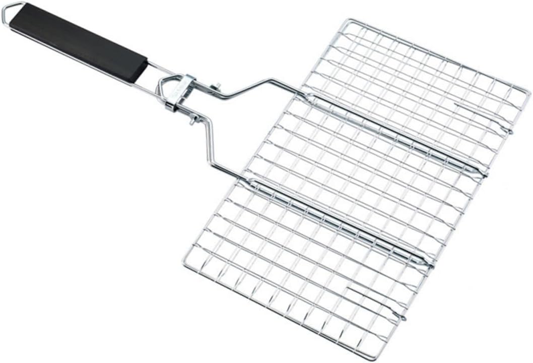 Stainless Steel Barbecue Mesh Bbq Rolling Basket Basket for Grilling Accessories Outdoor Grill Supplies