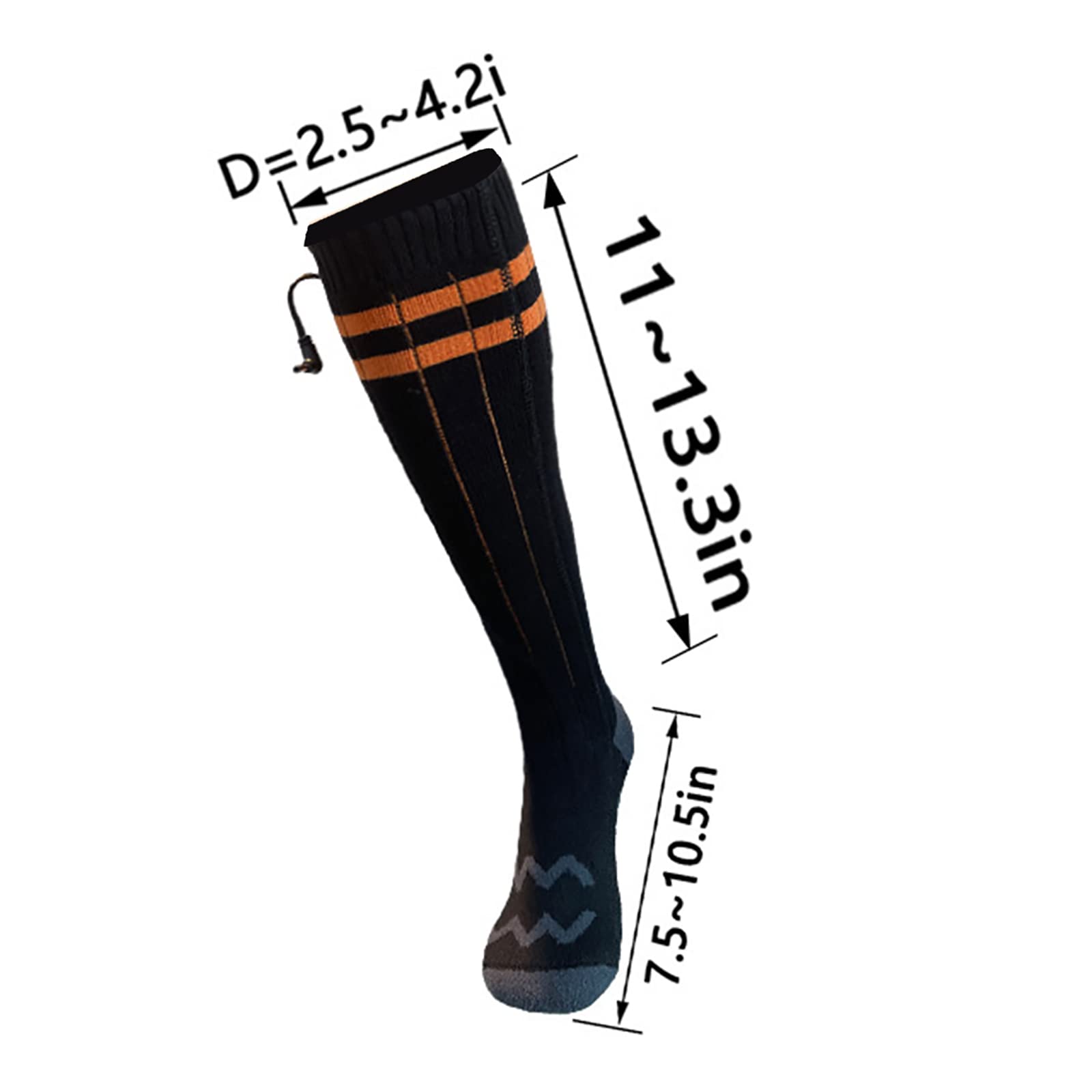 Beheizte Socken Zum Skifahren Im Freien Bequeme Winterwarme Wiederaufladbare Elektrische Socken mit Vollem Fuß, Batteriebetrieben für Männer und Frauen