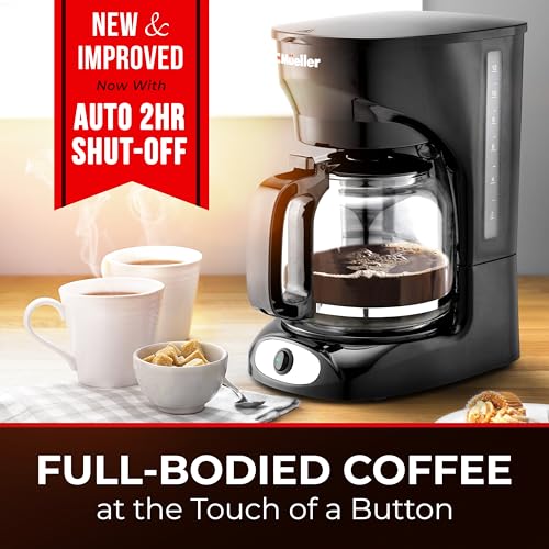 Müellerhome DC-550 Mueller 12-Cup Drip Coffee Maker - Borosilicate Carafe, Auto-Off, Reusable Filter, Anti-Drip, Keep-Warm Function, Clear Water Level Window Coffee Machine thumb #1