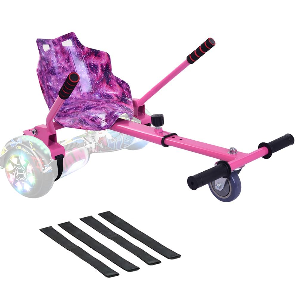 LSLIFE Hoverkart Go Kart Attachment Adjustable Hoverkart Seat for Self Balancing Scooters - Fits All Hover Board Sizes - 8", 8.5", 10"