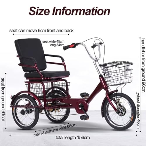 Triciclo 16 pulgadas para adulto miniatura 6