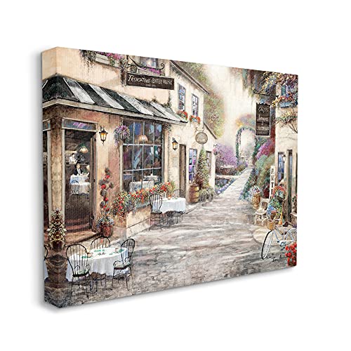 Image of Stupell Industries 'Traditional Village City Architecture'| Canvas Art | Stupell Industries | 30 x 24 Inches, Easy to Hang and Sturdy, Made in USA, by Ruane Manning