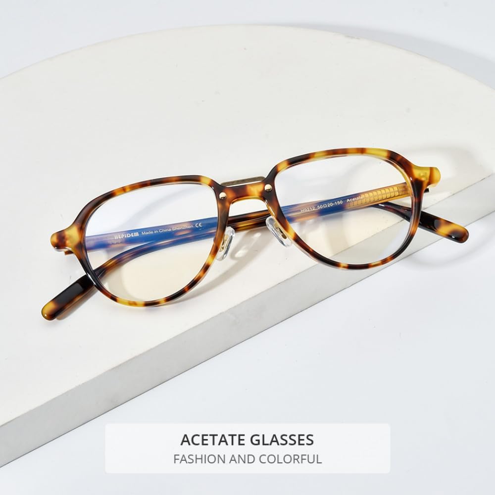 Nowe okulary octanowe 2025 ramka mężczyźni retro vintage okulary damskie okulary okulary, żółty lampart, jeden rozmiar
