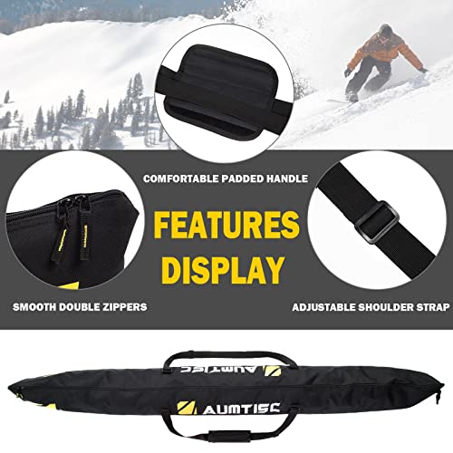image for AUMTISC Ski Bags Padded 2 Piece Ski and Boot Bag Combo for Air Travel 