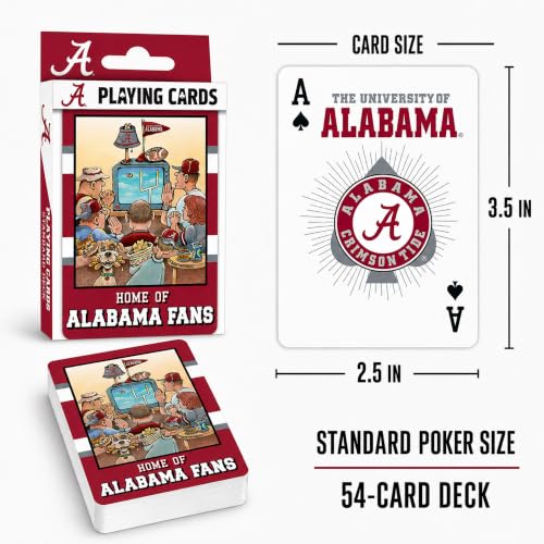 Image of Masterpieces Alabama Playing Cards - Crimson Tide Fan Deck