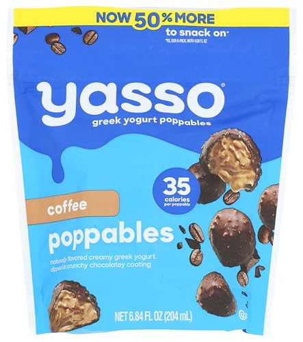 Yasso, Poppables Frozen Yogurt Coffee, 12 Count