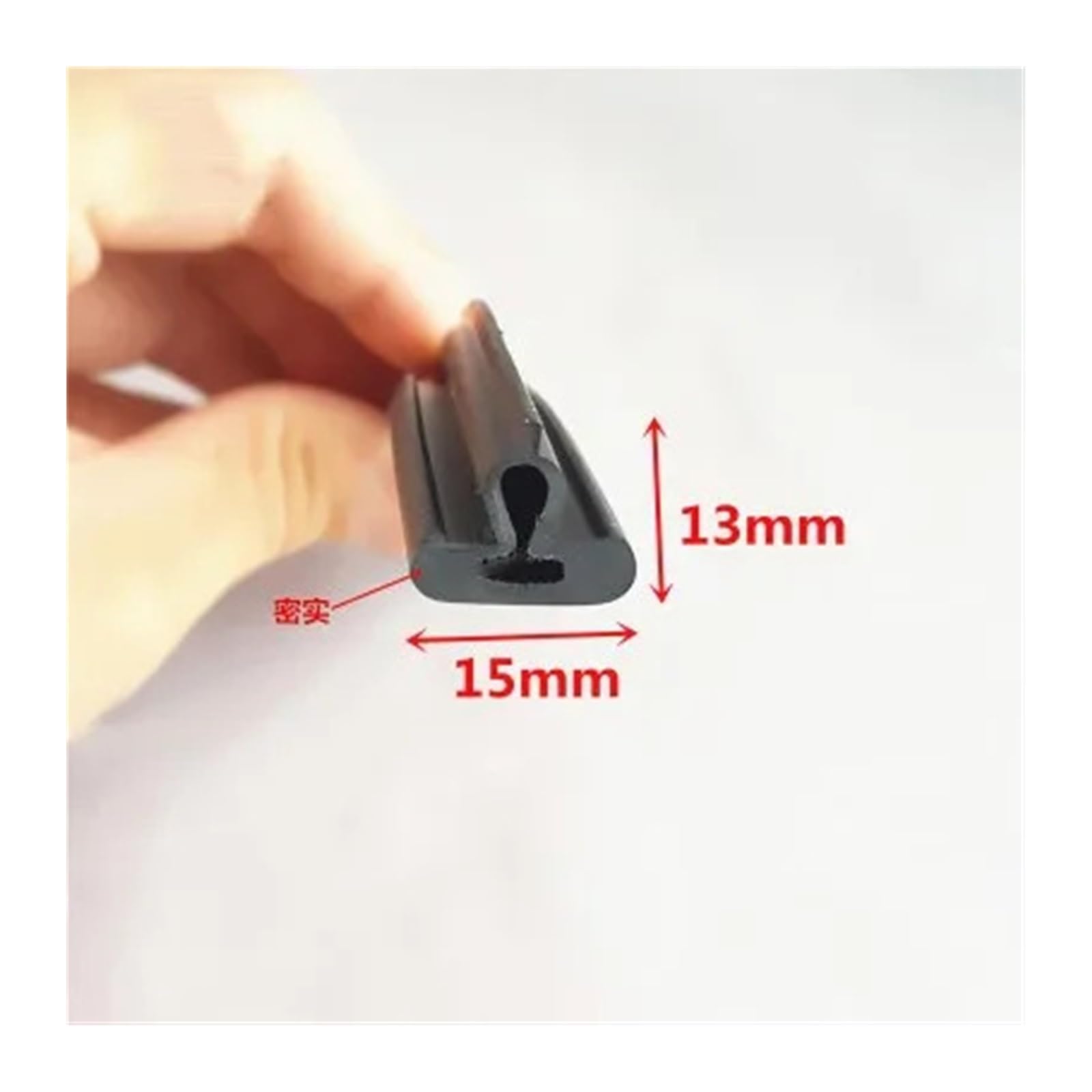 Striscia di gomma a T per pannelli in legno, vetro, metallo, bordo del pannello, protezione, guarnizioni per auto, copertura dei cavi, pannelli fotovoltaici, strisce sigillanti nere (20 x 11 mm, 3 m)