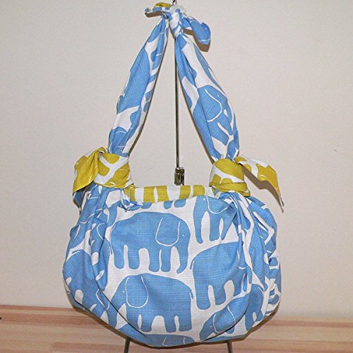 Finlayson 大判 三巾両面ふろしき ELEFANTTIブルー 日本製