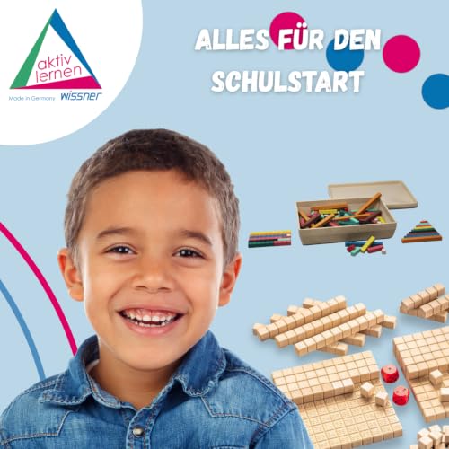 WISSNER® RE-Wood Rechenstäbchen 10 Farben (126 Stück) – Grundschule – Ansicht 9