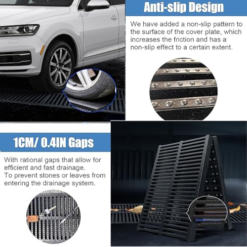 Grille de vidange extérieure anti-intempéries pour égout de cour - 8