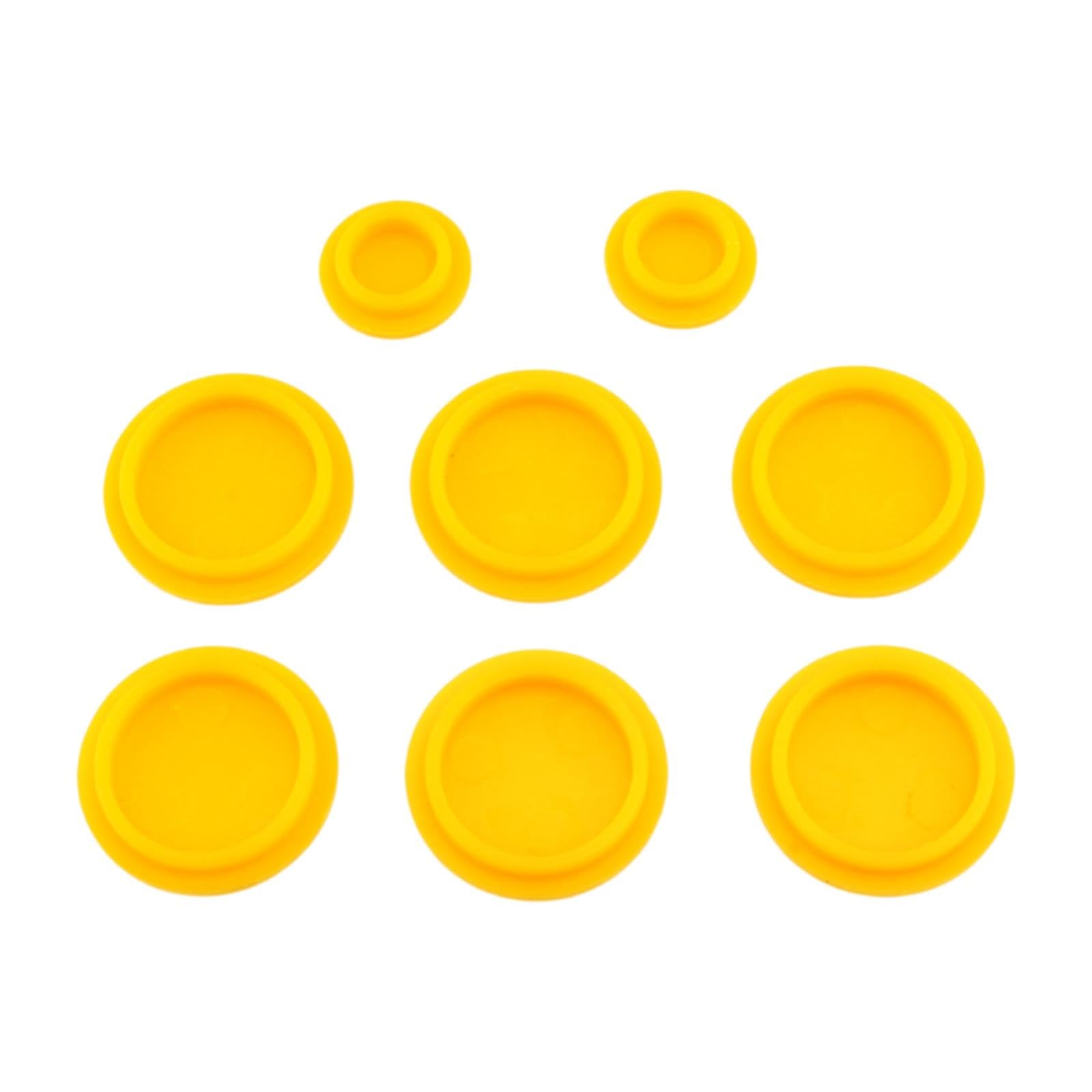 UJEAVETTE Grease Cover Dust Cap Multifunction Tractor Grease Caps for 1026R H120 1025R 8Pcs Yellow-image-38