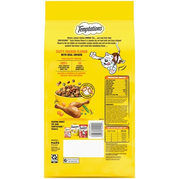 FYNORI Tasty Chicken Flavored Adult Dry Cat Food, 3.15 Lb Bag, Made with Protein, 35 Vitamins, Minerals, and Amino Acids That Helps Support Strong and Healthy Muscles