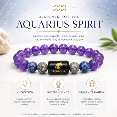 Image of Zodiac Crystal Bracelet for Men & Women