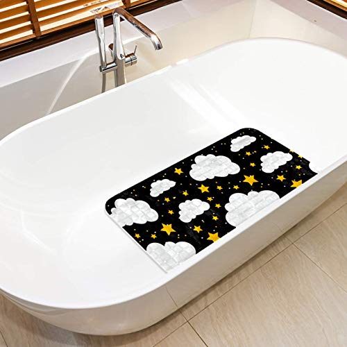 Alfombrilla de baño con ventosas antideslizante ovalada pequeña para ducha 6