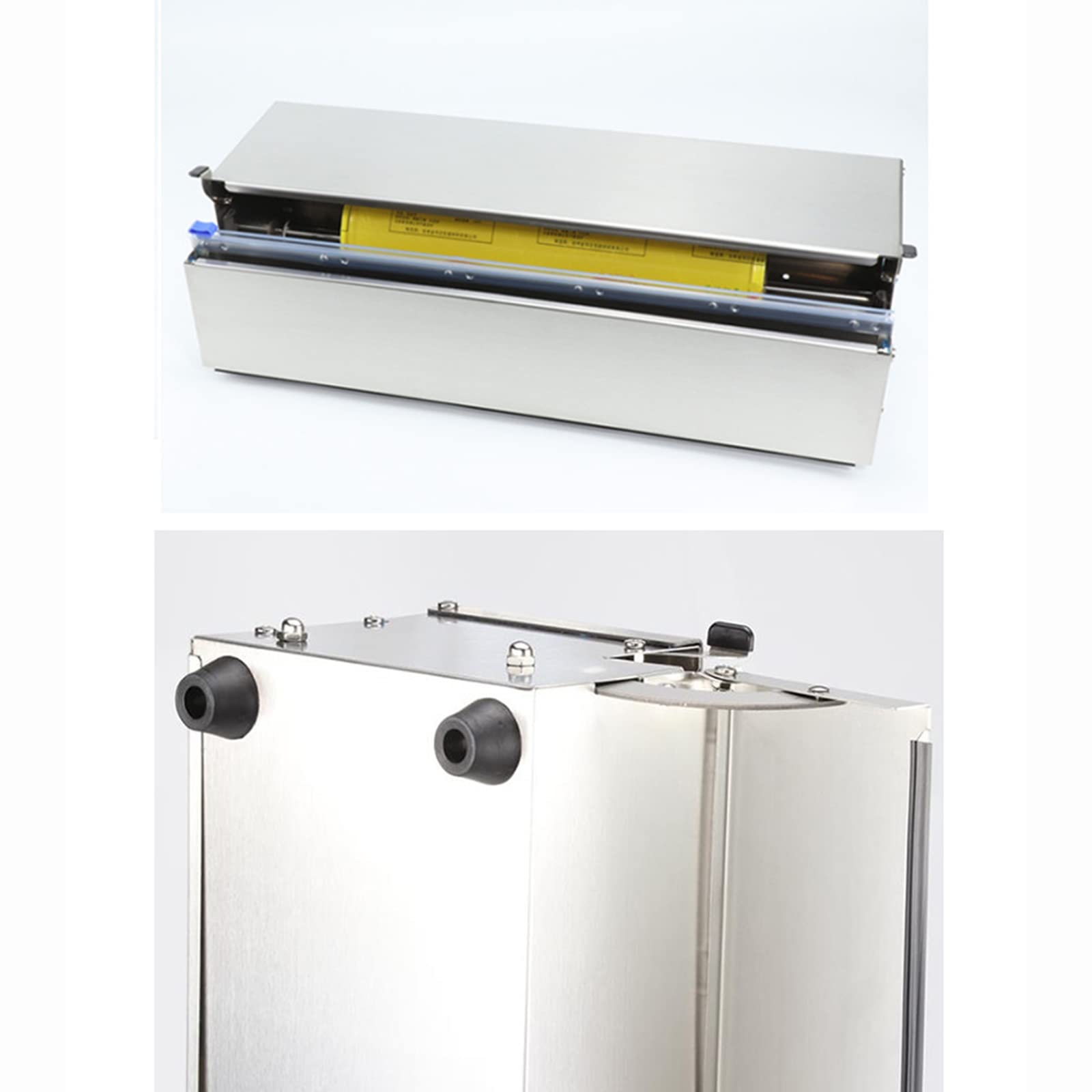 EMENAR Dispensador De Film Transparente, Dispensador Reutilizable con Cortador Deslizante, Adecuado para Envases Frescos Domésticos De Supermercados