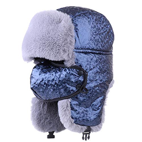 Chapka Homme Russie Ushanka - Chapeau d'Hiver Mixte Doublé Polaire