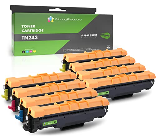 Palmtree 5 Compatible Toner Cartridges For Brother TN-243CMYK TN247 Brother DCP-L3550CDW DCP-L3510CDW HL-L3230CDW HL-L3210CW MFC-L3710CW MFC-L3750CDW Black Cyan Yellow Magenta