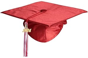 Preschool and Kindergarten Kids Graduation Cap and Gown Set with 2024 Year Charm