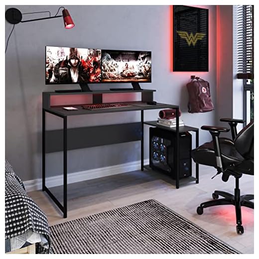 MESA GAMER RYZE 4500 PRETA/GRAFITE