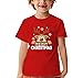 Reindeer Merry Christmas Shirt for Kids Toddler Boys Girls T-Shirts Short Sleeve Holiday Tee Xmas Gift Tops