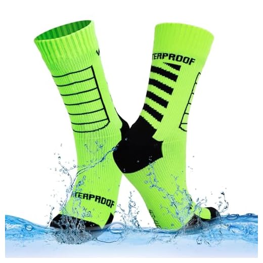 LEOSTEP Waterproof socks for Men & Women High Performance Outdoor Sports Socks, Suitable for Cycling, Skiing, Mountain Biking, Golf, Running, Hiking, Walking, Fishing, Green, XL