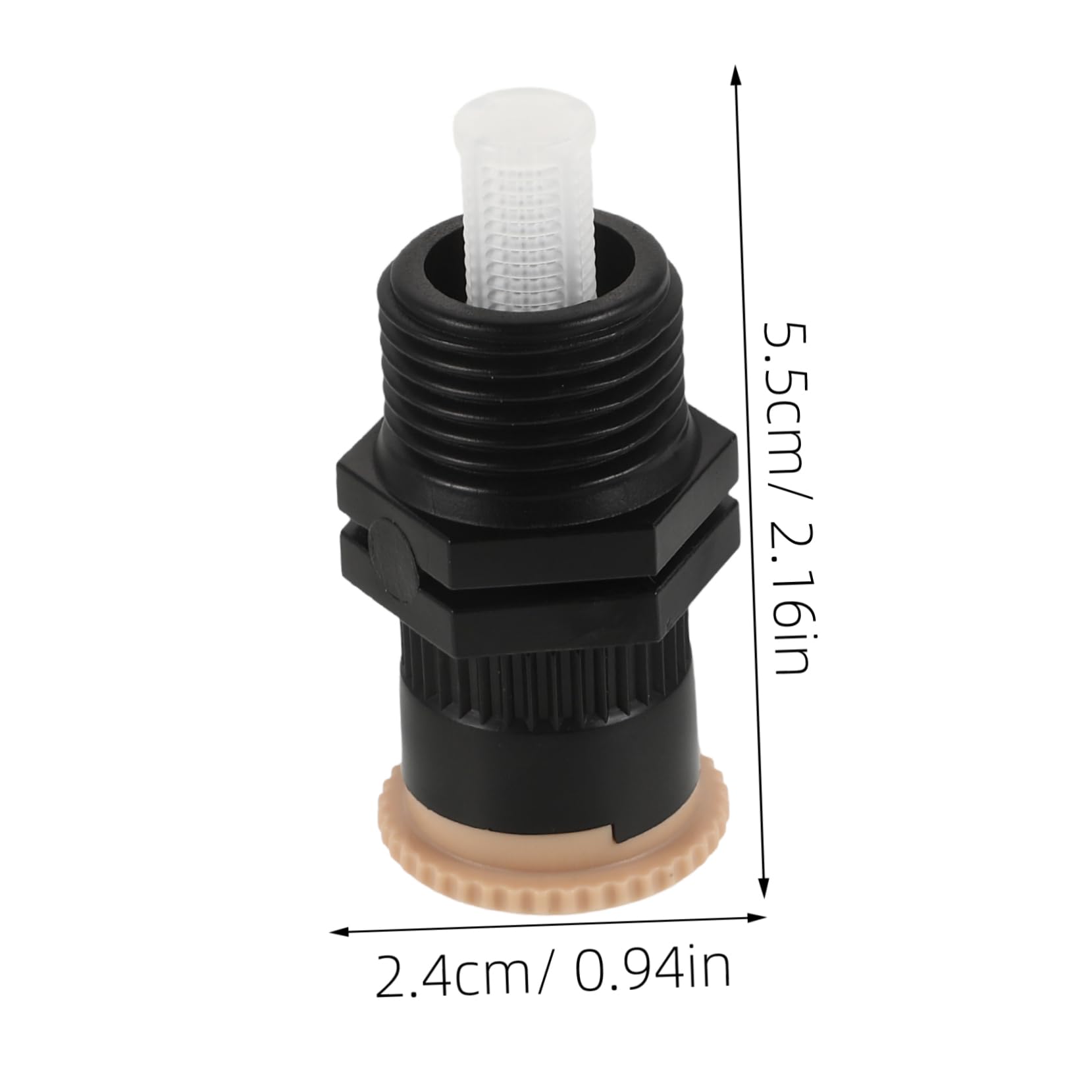 ibasenice 2pcs Adjustable Sprinkler Nozzle Head Replacement for Sprinkler System Plastic Watering Nozzle for Lawn and Garden