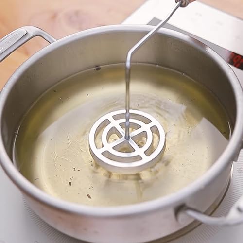 Miniatura 3 de Hemoton Juego de 7 piezas de roseta y timbal de aluminio para gofres, cortador de roseta sueca, moldes para bunuelos, moldes para gofres, rosetas