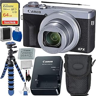 Canon PowerShot G7 X Mark III Digital Camera (Silver #3638C001) with Basic Starter Bundle