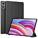 FINTIE Coque pour Xiaomi Redmi Pad Pro 12.1 Pouces/Xiaomi Poco Pad 12.1" 2024, Étui Arrière Rigide Housse Fine Légère Rabat Pliable avec Fonction Sommeil/Réveil Auto, Noir