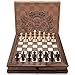 AMEROUS Magnetic Wooden Chess Set, 12.8