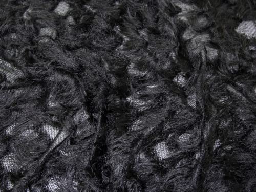 Minerva Crafts - Tela de malla para pestañas, color negro, por metro