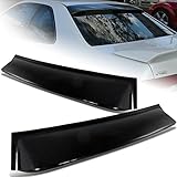 EPARTS 1 Piece Black ABS Rear Roof Window Visor Spoiler Wing Fit For 1997-2001 Honda Prelude Coupe