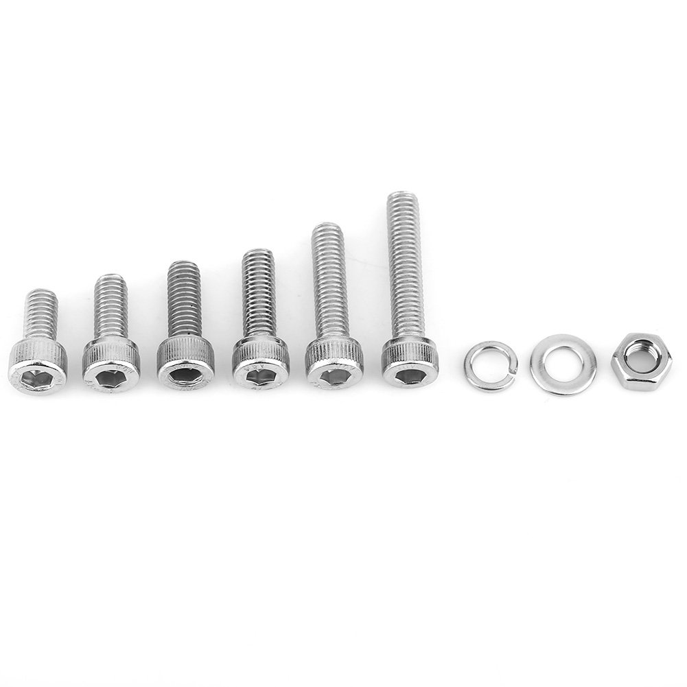 460 Pcs M5 Bolts And Nuts Set, Hex Socket Head Cap Screws Bolts