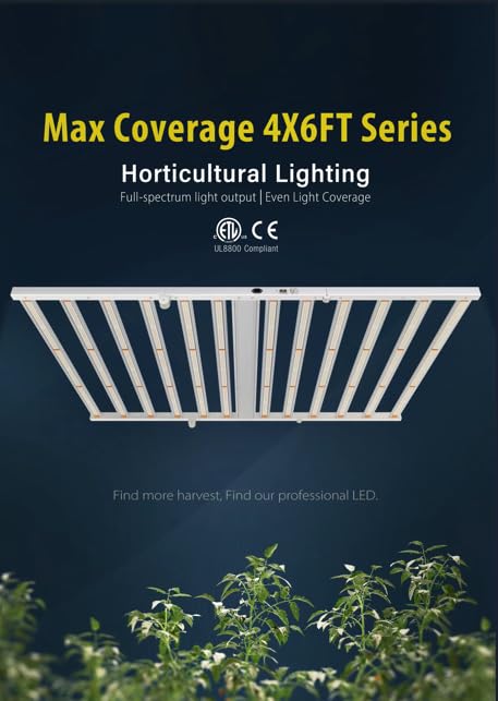 HALO LED Luz de Cultivo 720W | Alta Eficiencia | Espectro Completo | Sistema de Control Inteligente | 0-10V dimming | top bin LED diodes | 2214pcs | Crecimiento y Floración | Mas y Mejores Cosechas