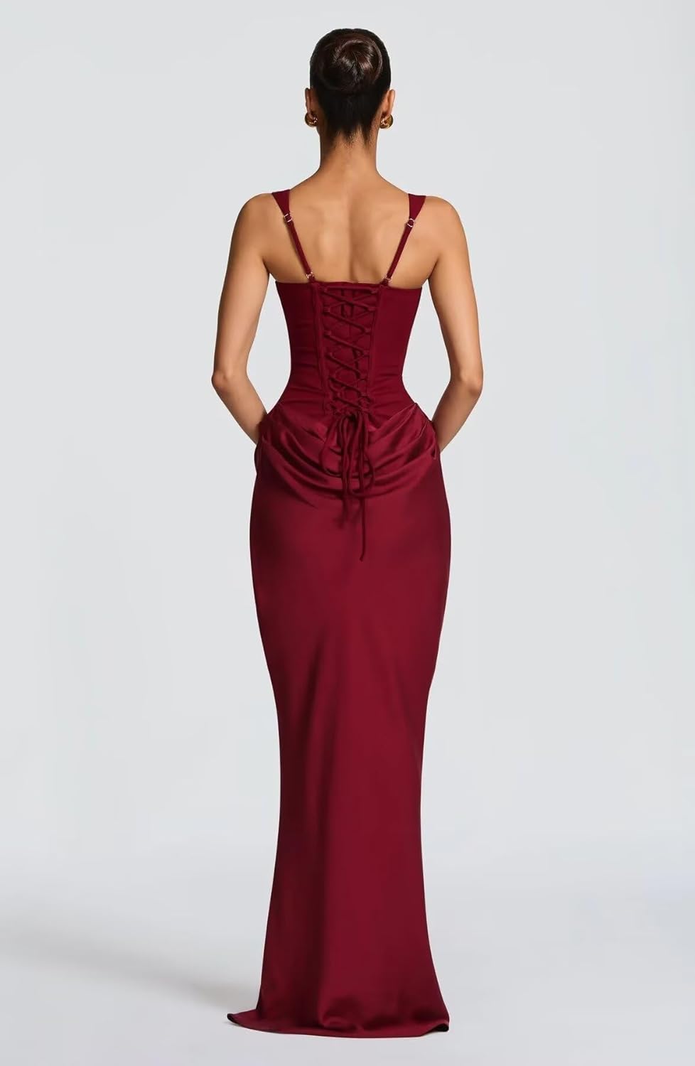 Satin Corset Prom Dress with Slit Mermaid Bodycon Long 2026 Formal Evening Gowns for Women - Image 4