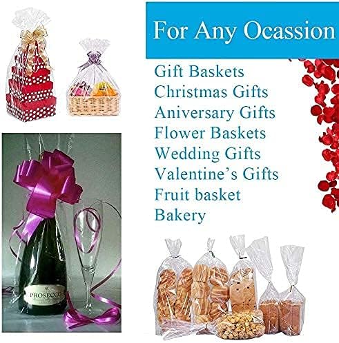 Miniatura 3 de JOYIT Rollo de celofán transparente de 330 pies (31.5 pulgadas x 330 pies), rollo de celofán de 0.11 pulgadas de grosor, bolsas de celofán