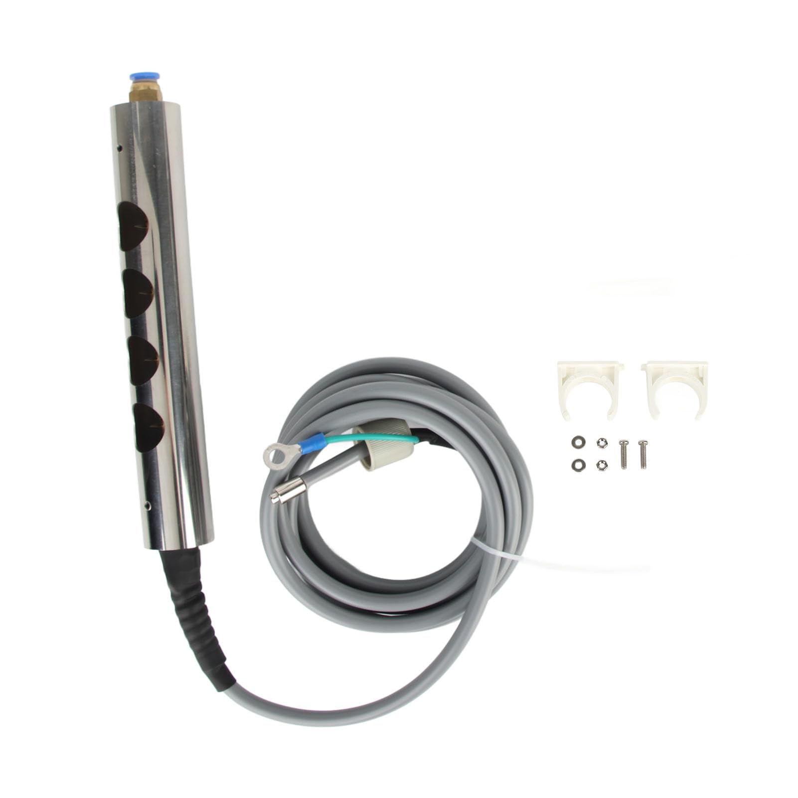 Varilla ionizante estática para eliminación eficaz de cargas electrostáticas, potencia de salida de 5,6 kV, longitud de 200 mm (7,9 pulgadas), ideal para entornos industriales y de fabricación