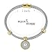 BIJOUX BOBBI [Luxury Packaging Alphabets Cubic Zirconia Twisted Wire Initial Bracelets - A4168BXK-L