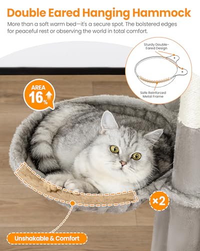 Árbol para gatos XXL extra alto para interiores miniatura 4