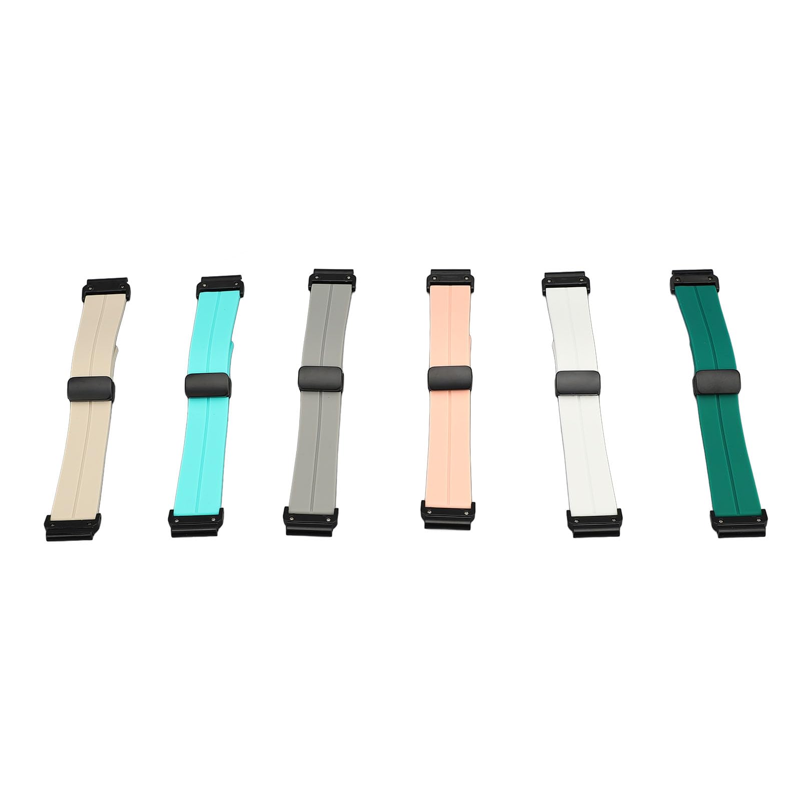Confezione da 12 cinturini per orologio in silicone, cinturino morbido per orologio da 22 mm, cinturino sportivo di ricambio per smartwatch con chiusura magnetica, cinturino