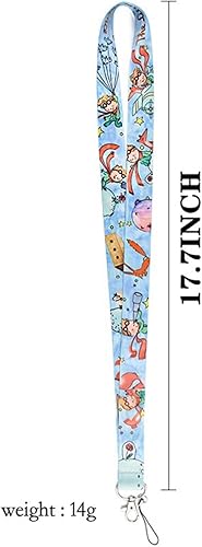 Miniatura 2 de Le Petit Little Prince Novel Fox Plane Moon 17.7" Collar Lanyard Holder ID Badge Mobile Phone Pin Strap, Mezclado