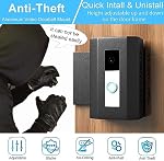 Anti-Theft Doorbell Mount All Metal No Need to Drill Not Block Doorbell Motion Sensor Compatible with Ring & Other Video Doorbells for Home Rentals Office Room Apartment