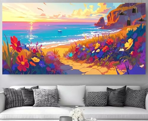 Canevas Artisanat Adulte Coucher de Soleil pour un Moment de Détente