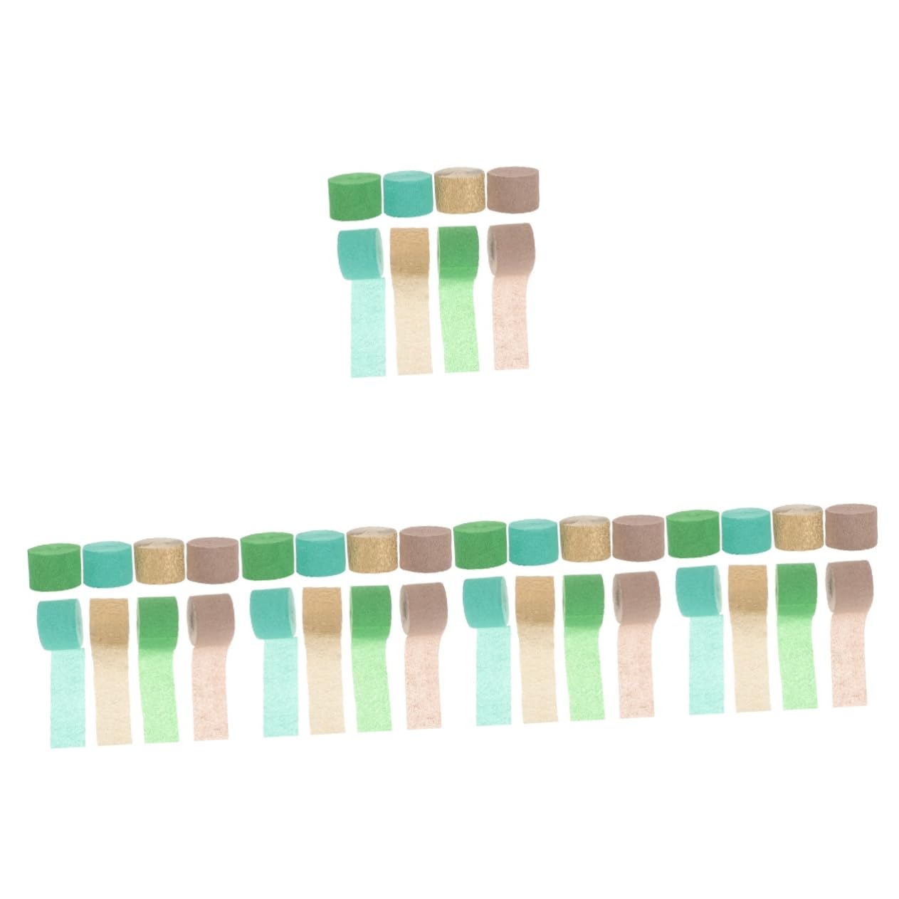 SEWACC 40rouleaux Décorations Papier Crépon Pour Fête Accessoires De Décorations Anniversaire Mariage Parfait Pour Arrière-plans Et Fleurs Papier