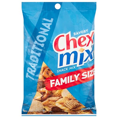 Chex Mix Traditional Original Recipe Snack Mix, Snacks, Family Size, 13.5 oz