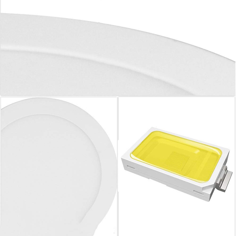 Foco Empotrado LED de 110 V y 220 V para Tienda de Ropa, Reflector Ultrafino con Panel de Rejilla, Luces de Techo empotradas de Aluminio Blanco, lámparas Planas para Porche, Cocina, luz blan