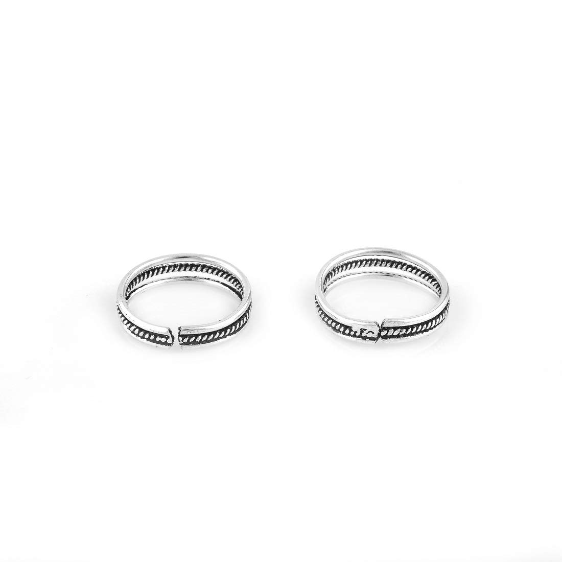 lbv la belle vie LBV 925 Sterling Silver Oxidized Toe Ring for Women-picture-32