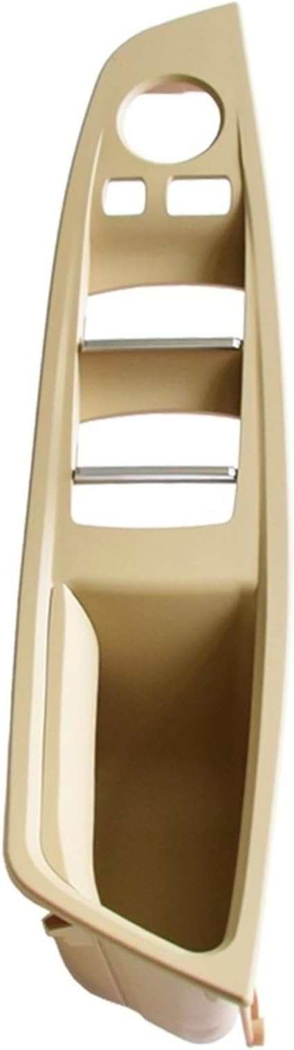 Interior Door Handle Car Interior Handle Inner Door Armrest Panel Pull Trim Cover for BMW F10 F11 520i 528i 535i 2010-2016 Car Accessories RHD(Beige-RHD)