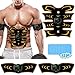 WUGEIN EMS Trainingsgerät, Bauchmuskeltrainer, USB Wiederaufladbar Muskelstimulator bauchtrainermit 6 Modi & 9 Intensitäten, LTragbarer Muskelstimulator,für Bauch,Arm,Bein-Fitness Trainings Gang