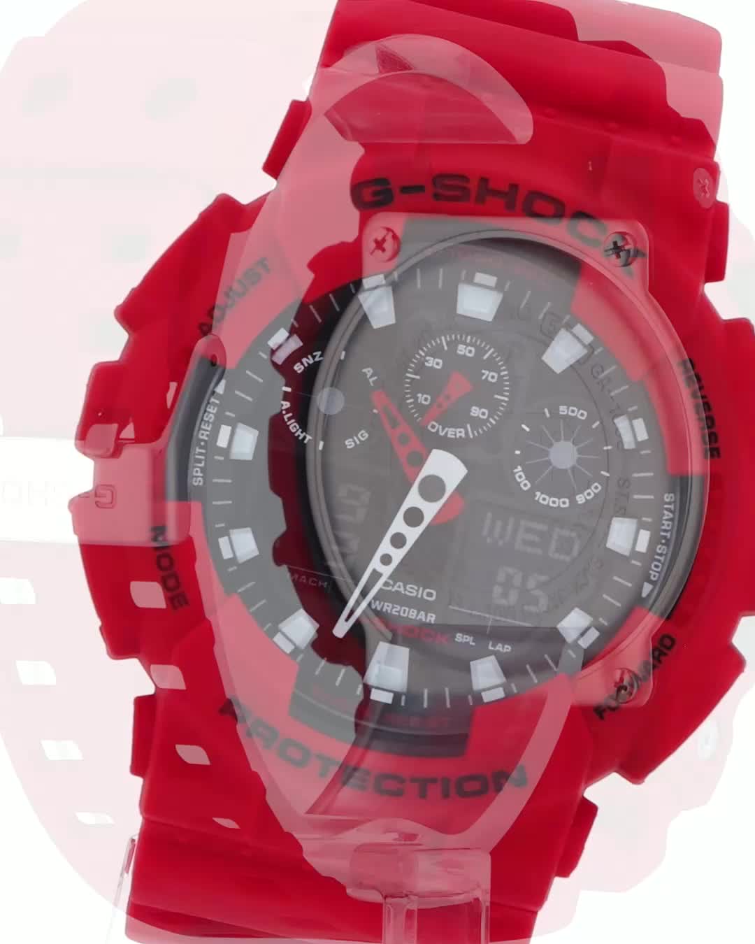 G-SHOCK GA-100B レッド GA-B2100BNR-1AJF | CASIO